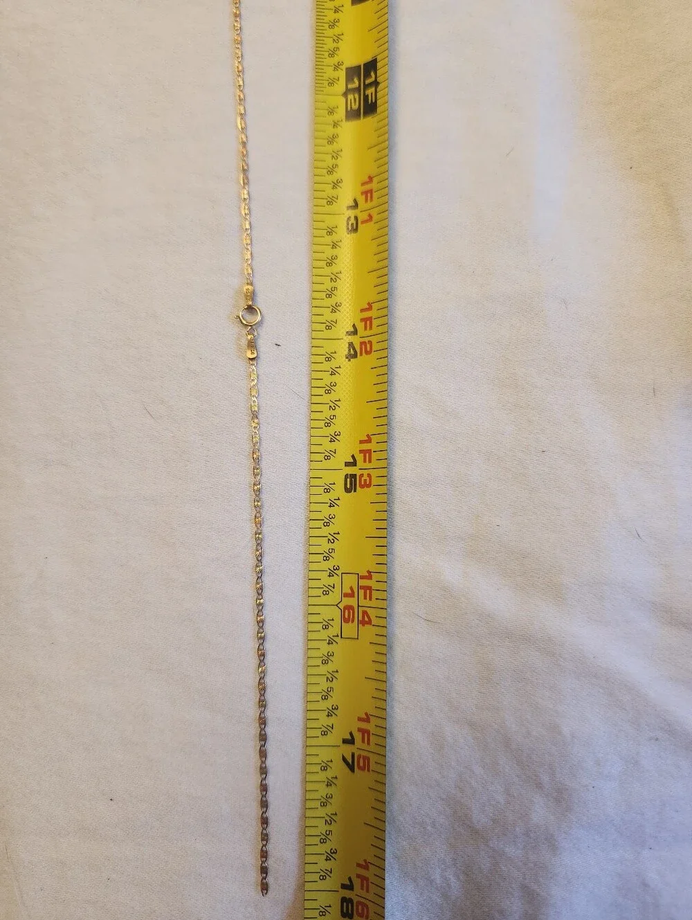 10 Karat Real Rose Gold Dainty 18" Chain *BROKEN* in one place! - Picture 10 of 13